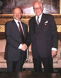 President Lennart Meri met Robin Cook, Foreign Secretary of the United Kingdom of Great Britain and Northern Ireland
