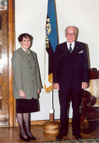 President Lennart Meri received Mrs. Francina Catherina Verwey, the Ambassador of the Republic of South Africa
