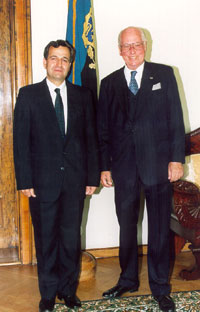 Dr. Hasan Dervishbegović, the Ambassador of Bosnia and Herzegovina, on the ceremony of presenting his credentials to the President of the Republic