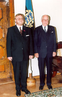 Emil Kuchar, the Ambassador of Slovakia, on the ceremony of presenting his credentials to the President of the Republic