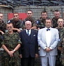 The President met the Estonian peacekeepers serving at Doboj