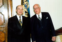 The Ambassador of Moldova Nicolae Dudau on the ceremony of presenting his credentials to the President of the Republic