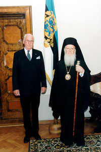President Lennart Meri ja patriarh Bartholomeos