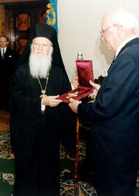 President Lennart Meri ja patriarh Bartholomeos
