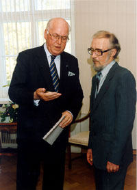 President Lennart Meri ja Jaan Unt