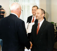 President Lennart Meri ja suursaadik Sven Jürgenson